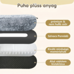 LYNCOHOME Emberi Kutya Fekhely Felnőtteknek, Puha, Kényelmes Óriás Kutya Fekhely Mosható Huzatokkal, Memóriahab, Oldalsó Zseb, Nagyméretű Kutyáknak és Több Kutyás Háztartásoknak, 180 * 115 * 45CM - Image 4