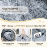 LYNCOHOME Emberi Kutya Fekhely Felnőtteknek, Puha, Kényelmes Óriás Kutya Fekhely Mosható Huzatokkal, Memóriahab, Oldalsó Zseb, Nagyméretű Kutyáknak és Több Kutyás Háztartásoknak, 180 * 115 * 45CM - Image 2